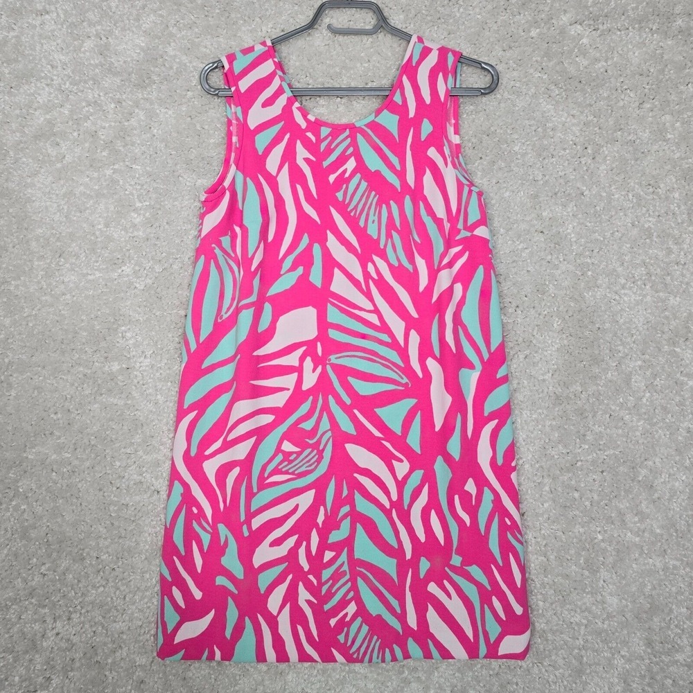 Lilly Pulitzer Womens Pink Sleeveless Zip Sabrina Dress Size XS Resort Preppy